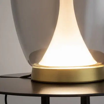 Table Lamp Double Glass Shade Opal Inner & Transparent/Gradient Outer Shade – Splash | Maytoni