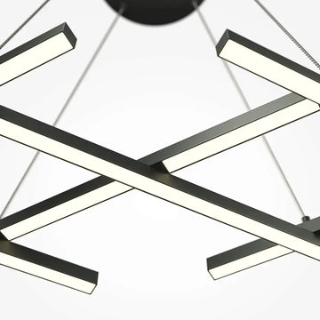 Pendelleuchte – Schwarzes Aluminium, 40 W Leistung, 307,0 cm Höhe - Halo | Maytoni
