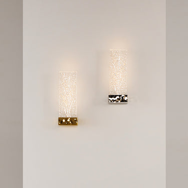 Wandleuchte Messing, Metallrahmen, klare Acryl-Schirme, integrierte 3 W LED 3000 K – Ornate | Maytoni