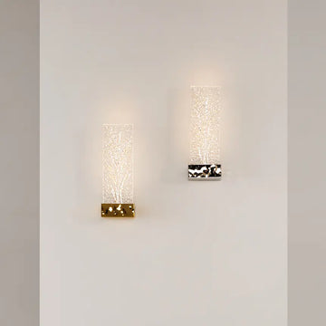 Wall light brass, metal frame, clear acrylic shades, integrated 3W LED 3000K – Ornate | Maytoni