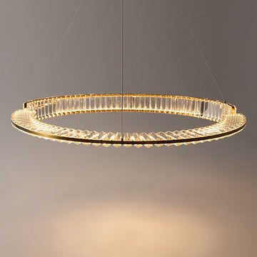 Pendelleuchte mit Messing - Finish und asymmetrischer Kristalldekoration im luxuriösen Design – Krone | Maytoni - Esszett Luxury | Stilvolles Wohnen mit Charakter