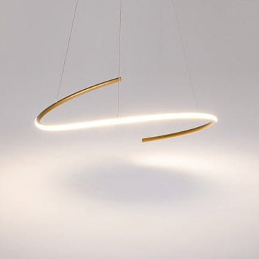 Pendelleuchte Minimalistisches Schwarz - Gold Metallgehäuse LED – Curve | Maytoni - Esszett Luxury | Stilvolles Wohnen mit Charakter