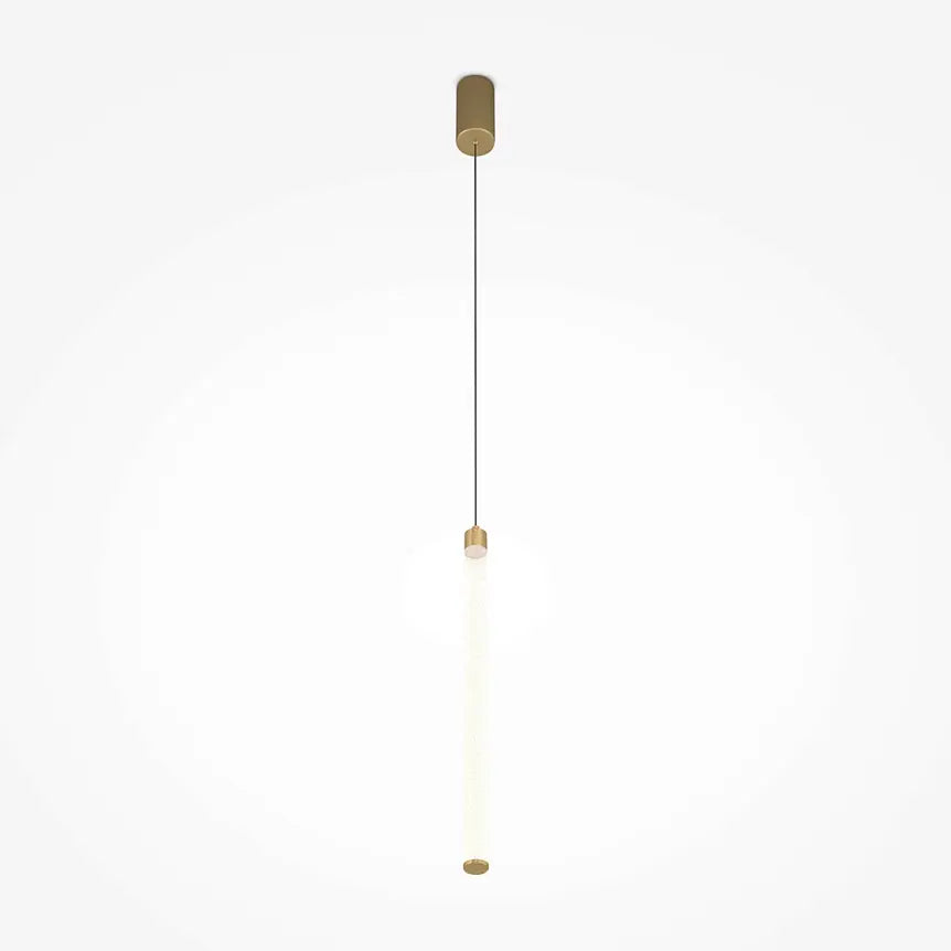 Pendelleuchte – Gold Aluminium, 20W LED, Warmweiß Licht, Ø3 cm - Ray | Maytoni