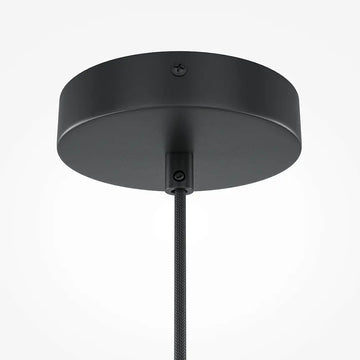 Pendant Lamp Black Metal & Wood Modern Design & Integrated LED – Roots | Maytoni