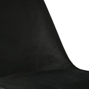 Esszimmerstuhl – Velvet Stoff, Metallgestell, Kuipform Design, Schwarz Farbe - Velvet | Kick