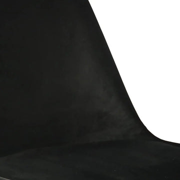 Esszimmerstuhl – Velvet Stoff, Metallgestell, Kuipform Design, Schwarz Farbe - Velvet | Kick
