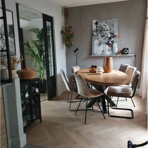 Esszimmerstuhl – Velvet Stoff, Metallgestell, Kuipform Design, Grün Farbe - Velvet | Kick