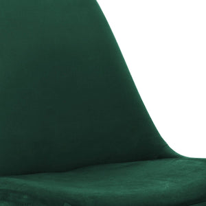 Esszimmerstuhl – Velvet Stoff, Metallgestell, Kuipform Design, Dunkelgrün Farbe - Velvet | Kick