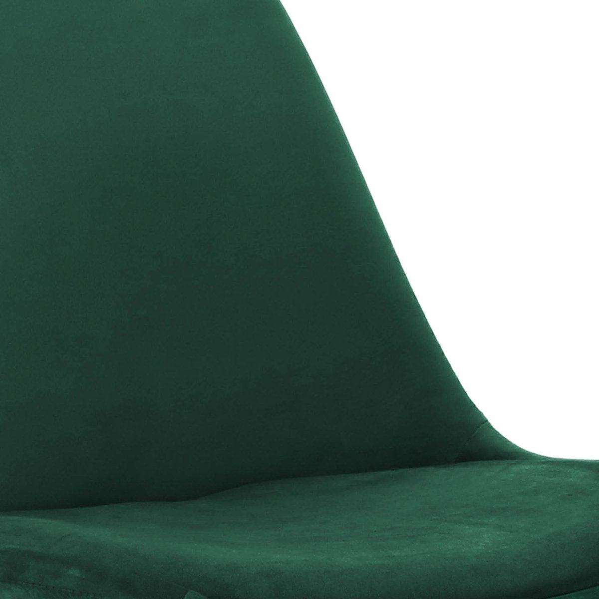 Dining Chair - Velvet Dark Green, Comfort Shell & Metal Frame Gold – Velvet | Kick Collection