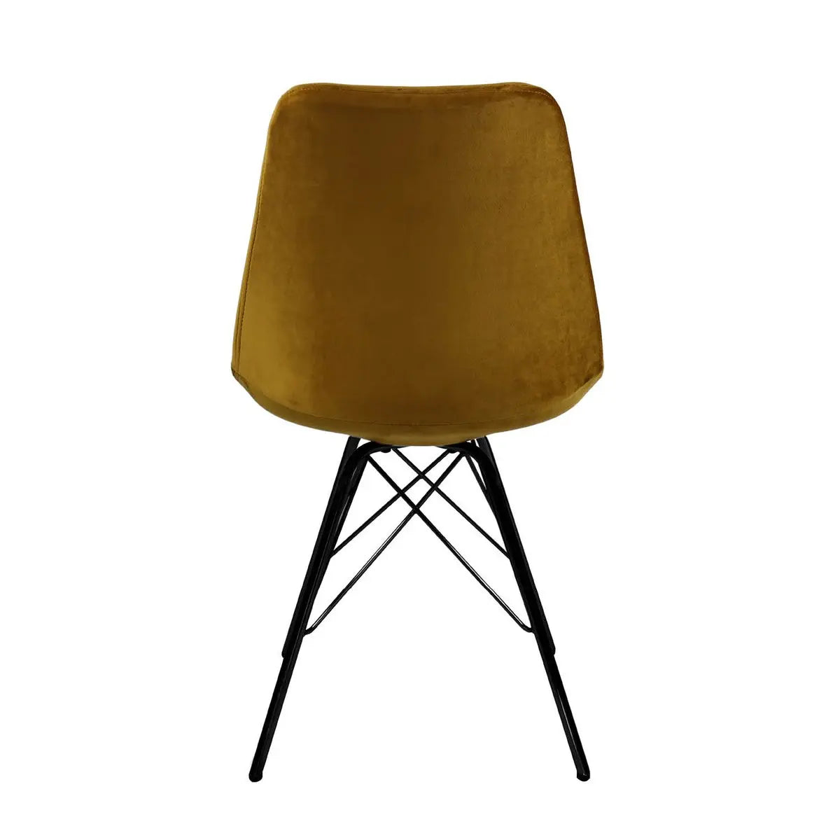 Esszimmerstuhl – Velvet Stoff, Metallgestell, Kuipform Design, Gold Farbe - Velvet | Kick