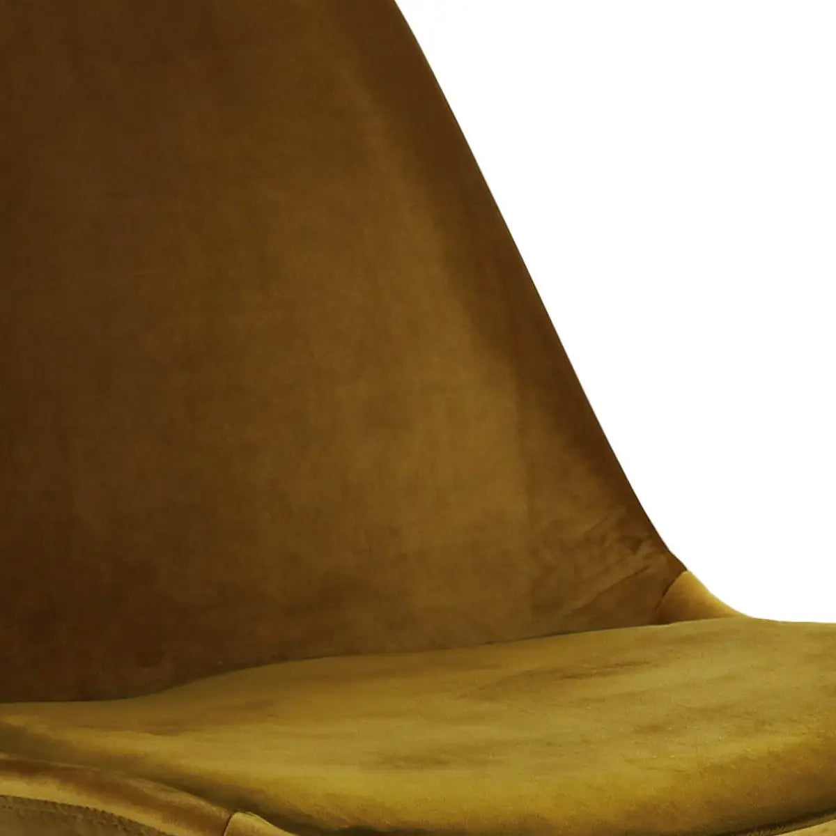Esszimmerstuhl – Velvet Stoff, Metallgestell, Kuipform Design, Gold Farbe - Velvet | Kick