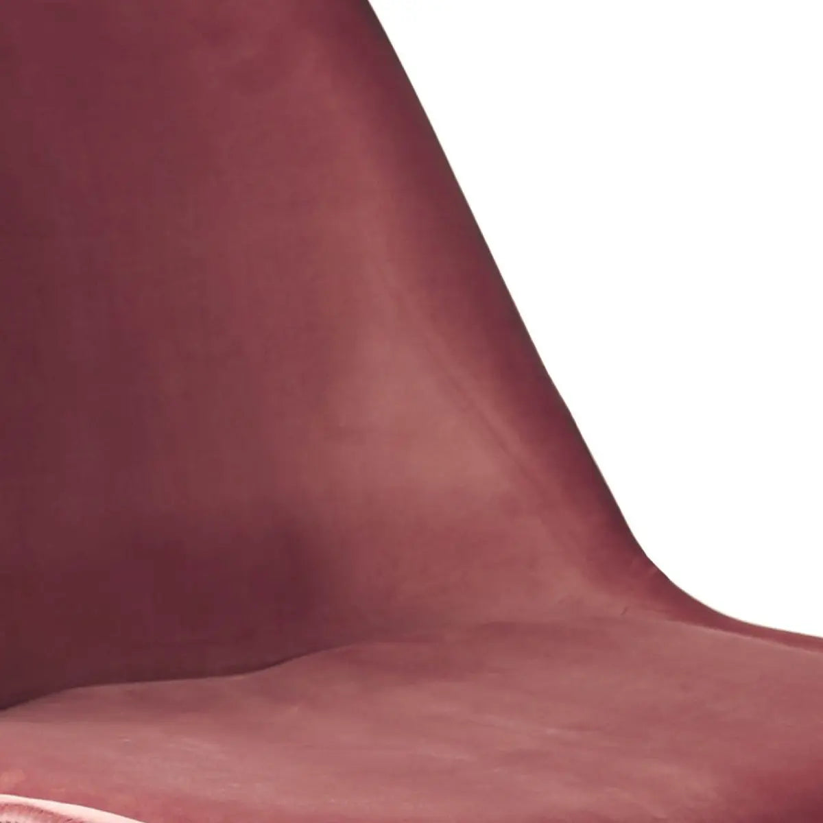 Esszimmerstuhl – Velvet Stoff, Metallgestell, Kuipform Design, Rosa Farbe - Velvet | Kick