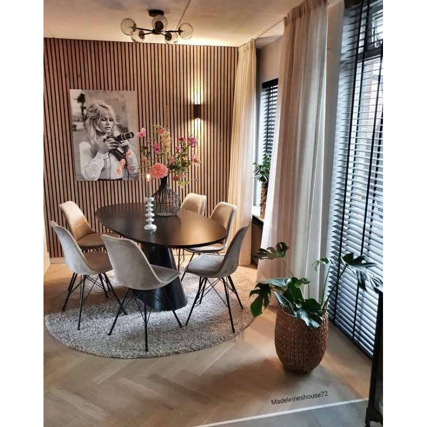 Esszimmerstuhl – Velvet Stoff, Metallgestell, Kuipform Design, Orange Farbe - Velvet | Kick