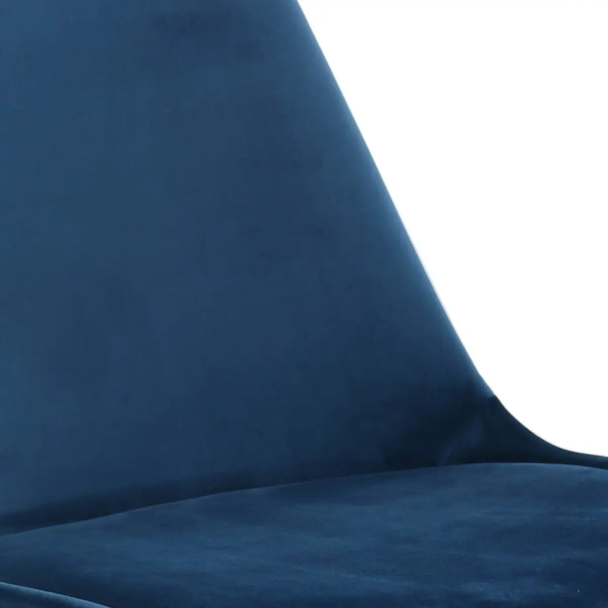 Esszimmerstuhl – Velvet Stoff, Metallgestell, Kuipform Design, Dunkelblau Farbe - Velvet | Kick
