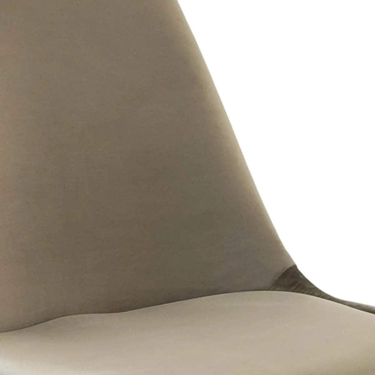 Esszimmerstuhl – Velvet Stoff, Metallgestell, Kuipform Design, Taupe Farbe - Velvet | Kick