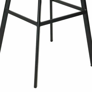 Barhocker – Dunkelblauer Ton, Velours Sitz, Metall Fuß, 80 cm - Finn | Kick Collection