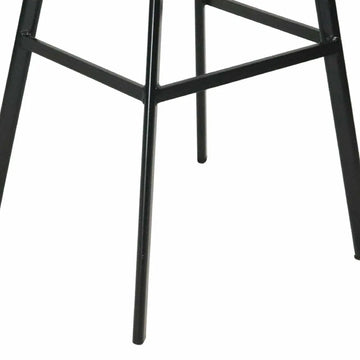 Barhocker – Dunkelblauer Ton, Velours Sitz, Metall Fuß, 80 cm - Finn | Kick Collection
