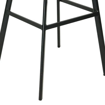 Barhocker – Champagnerfarbener Ton, Velours Sitz, Metall Fuß, 80 cm - Finn | Kick Collection