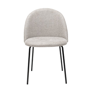 Esszimmerstuhl – Strukturstoff Bezug, Metall Gestell, Champagne Farbe - Noa | Kick Collection