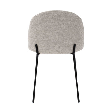 Esszimmerstuhl – Strukturstoff Bezug, Metall Gestell, Champagne Farbe - Noa | Kick Collection
