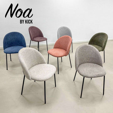 Dining Chair Cotton Cover & Metal Frame – Noa | Kick Collection