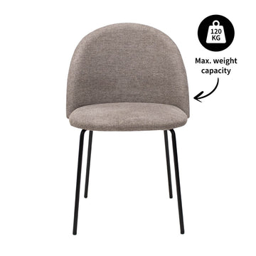 Dining Chair Cotton Cover & Metal Frame – Noa | Kick Collection