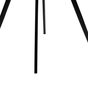 Esszimmerstuhl – Schwarzer Velvet Stoff, Schwarzes Metall, Schwarze Farbe - Karl | Kick Collection