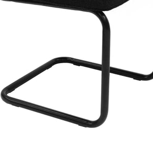 Esszimmerstuhl – Texture Stoff, Metallgestell, Schwarz Farbe - Yves | Kick Collection