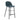 Barhocker – Blauer Stoff, Schwarzes Metall, Moderne Form - Jade | Kick Collection