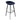 Barhocker – Blauer Bezug, Schwarzes Gestell, Weicher Sitz - Lily | Kick Collection