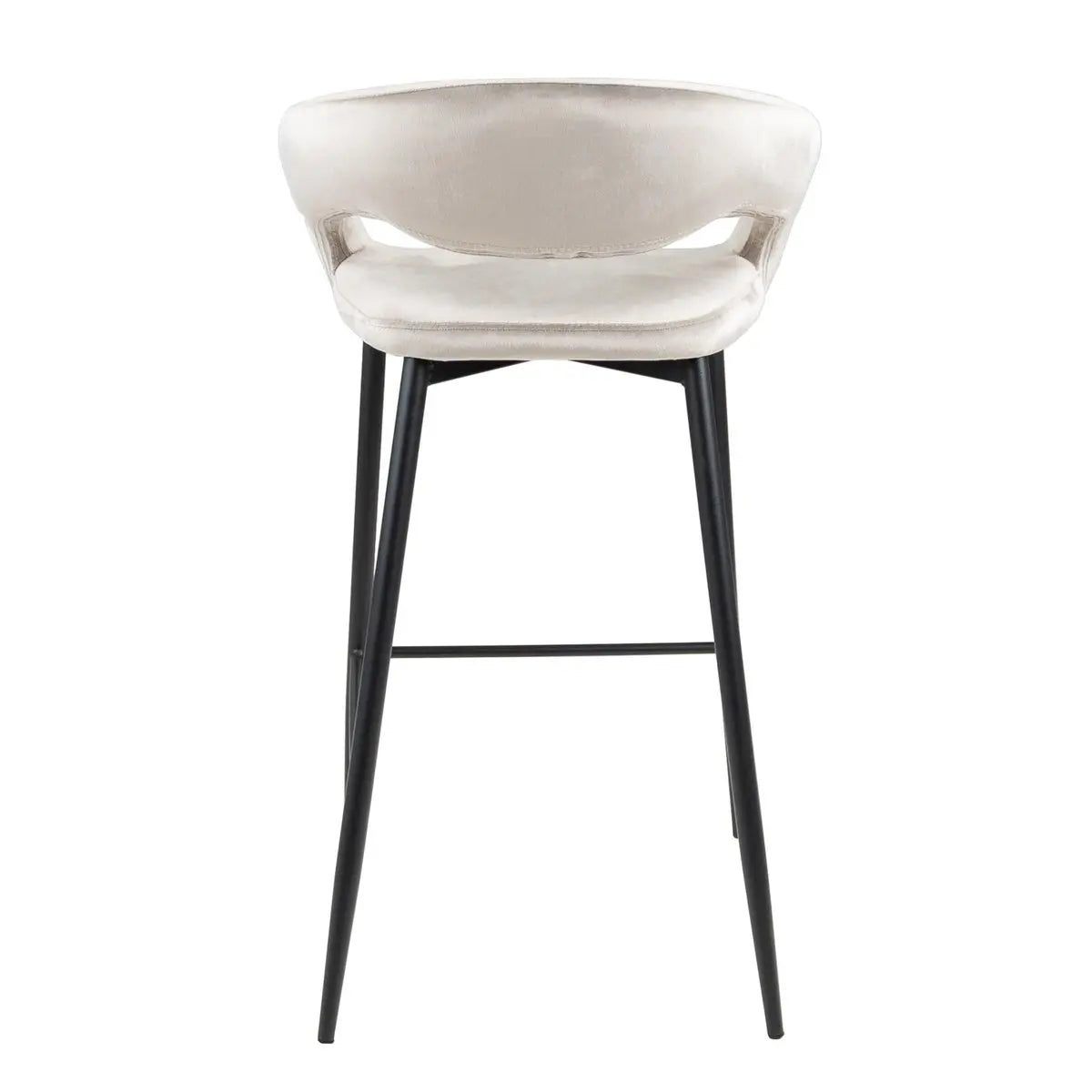 Barstuhl – Velvet Stoff, Metall Gestell, Champagne Farbe - Lenn | Kick Collection
