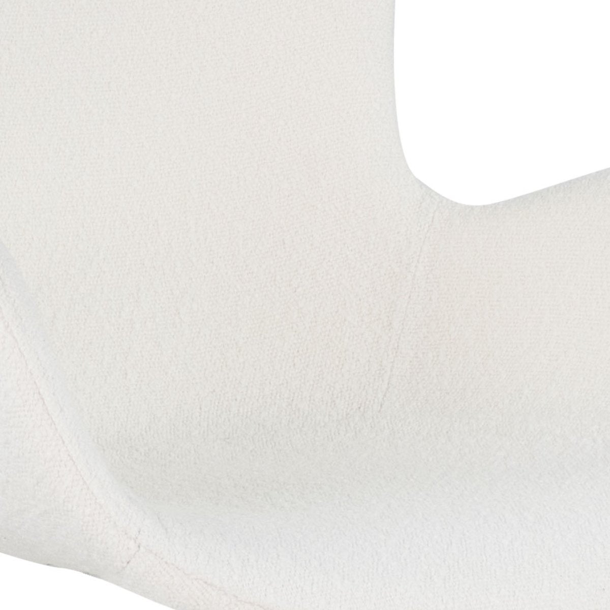 Drehstuhl – Bouclé Stoff, Drehbares Metallgestell, Weiße Farbe - Novi | Kick Collection