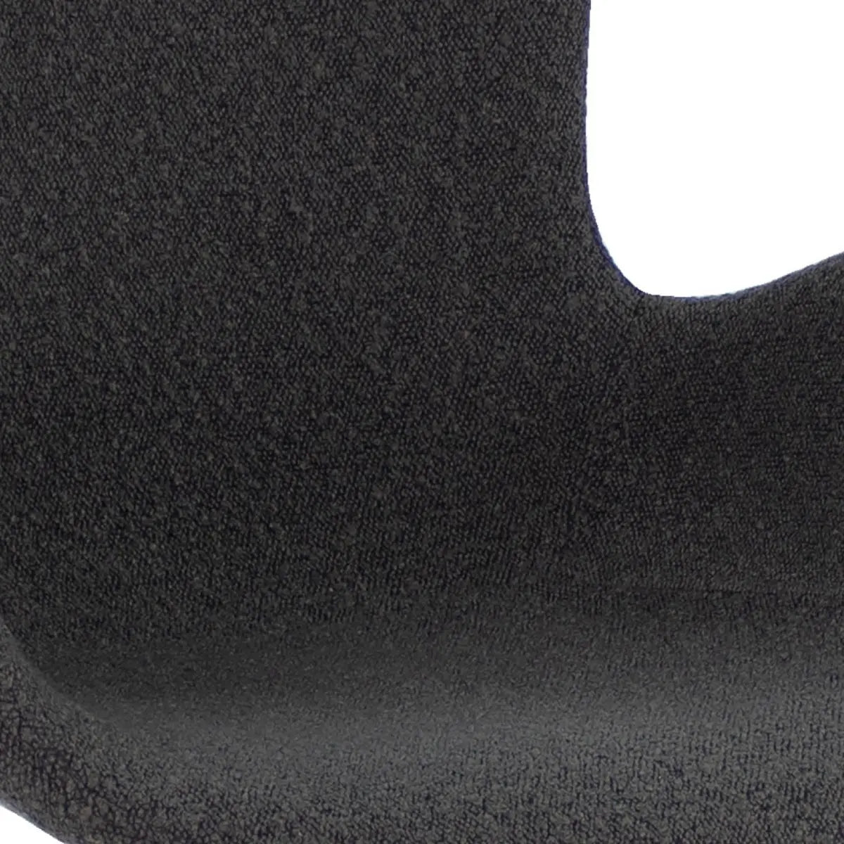 Drehstuhl – Bouclé Stoff, Drehbares Metallgestell, Dunkelgraue Farbe - Novi | Kick Collection