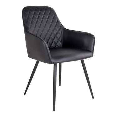 Dining Chair – PU Leather, Ergonomic Seat Shape, Sturdy Metal Frame – Harbo | House Nordic