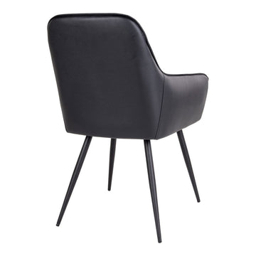 Dining Chair – PU Leather, Ergonomic Seat Shape, Sturdy Metal Frame – Harbo | House Nordic