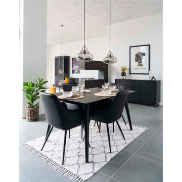 Dining Chair – PU Leather, Ergonomic Seat Shape, Sturdy Metal Frame – Harbo | House Nordic