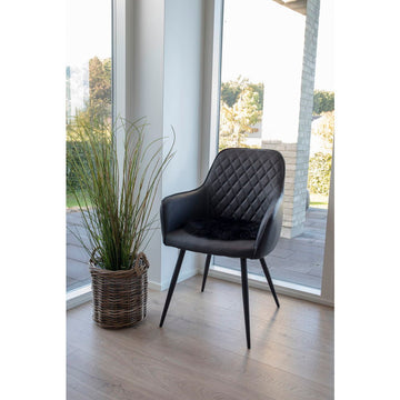 Dining Chair – PU Leather, Ergonomic Seat Shape, Sturdy Metal Frame – Harbo | House Nordic