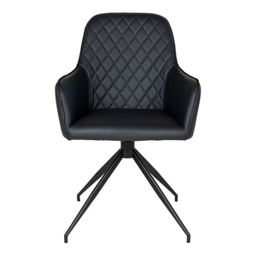 Dining Chair – PU Leather, 360° Swivel Function, Sturdy Metal – Harbo | House Nordic