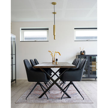 Dining Chair – PU Leather, 360° Swivel Function, Sturdy Metal – Harbo | House Nordic