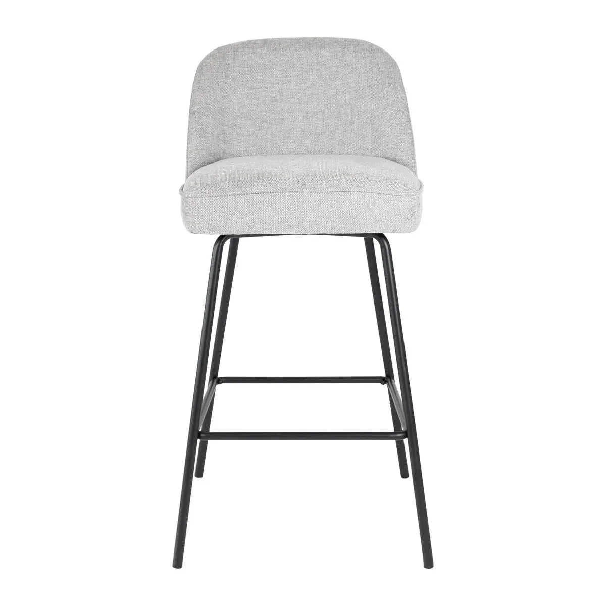 Barstuhl – Texture Stoff, Metall Gestell, Graue Farbe - Lucy | Kick Collection