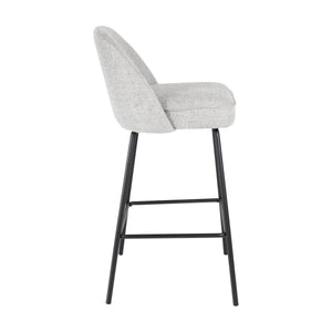 Barstuhl – Texture Stoff, Metall Gestell, Graue Farbe - Lucy | Kick Collection