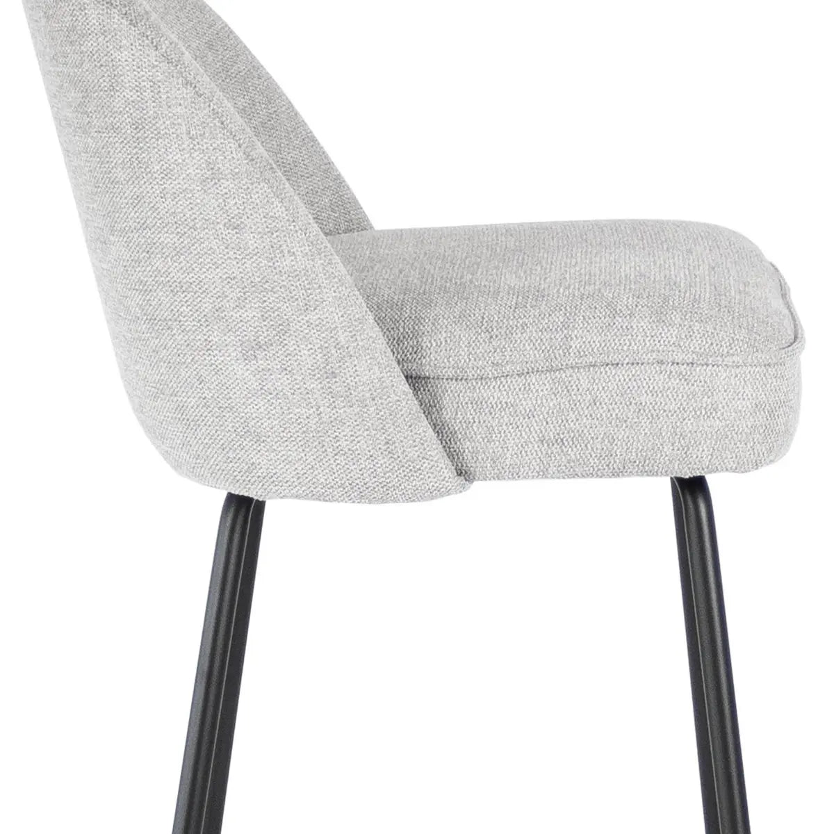 Barstuhl – Texture Stoff, Metall Gestell, Graue Farbe - Lucy | Kick Collection
