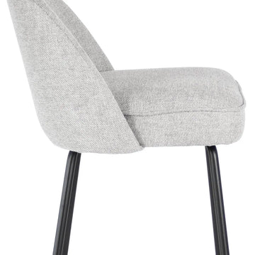 Barstuhl – Texture Stoff, Metall Gestell, Graue Farbe - Lucy | Kick Collection