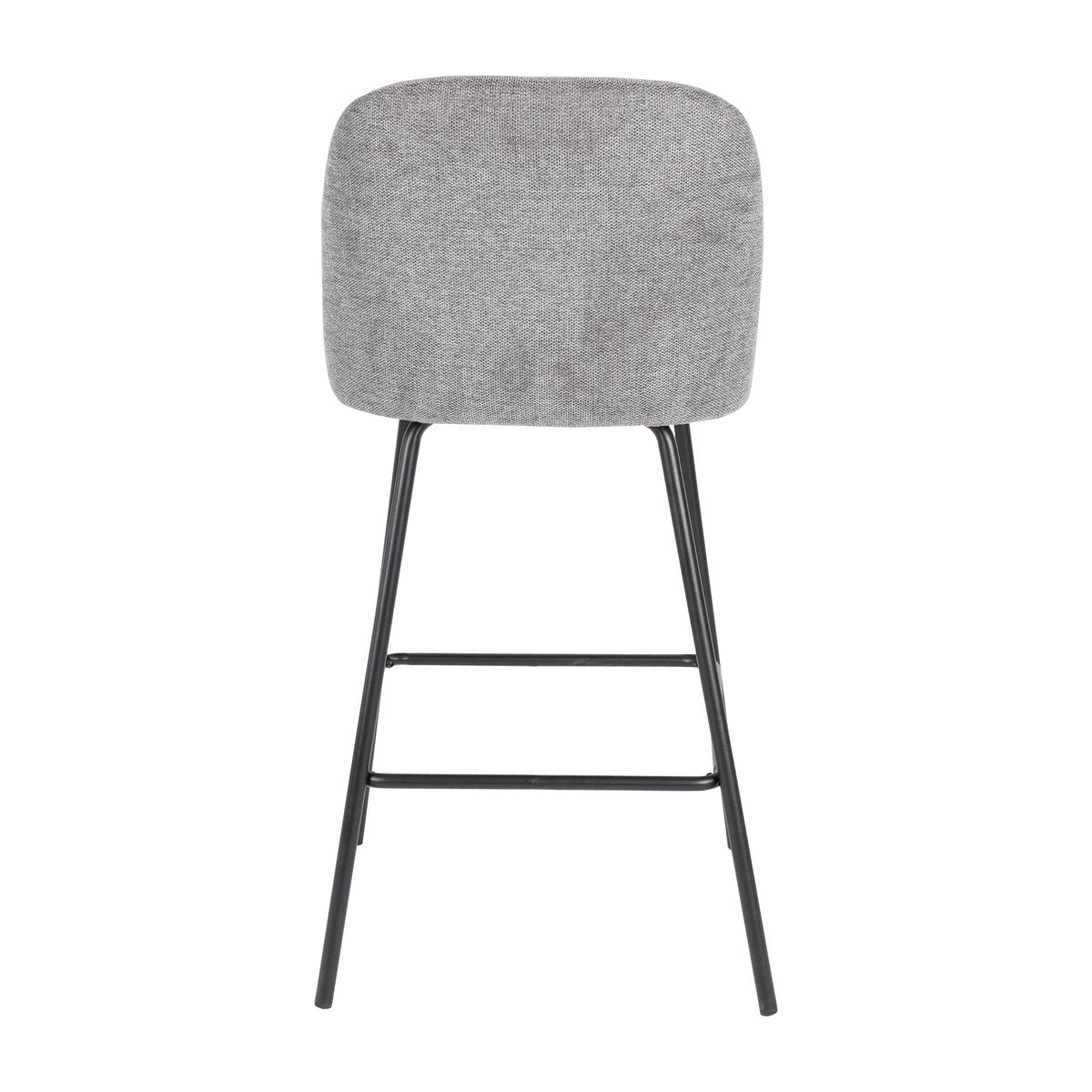 Barstuhl – Texture Stoff, Metall Gestell, Dunkelgraue Farbe - Lucy | Kick Collection