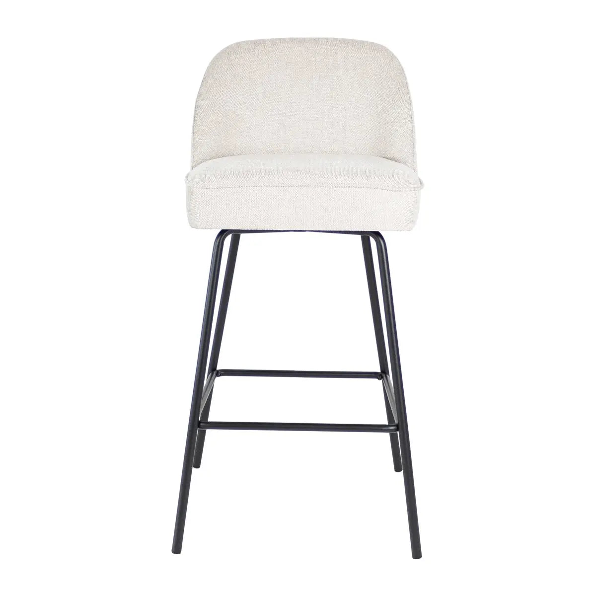 Barstuhl – Texture Stoff, Metall Gestell, Champagne Farbe - Lucy | Kick Collection