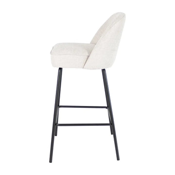 Barstuhl – Texture Stoff, Metall Gestell, Champagne Farbe - Lucy | Kick Collection