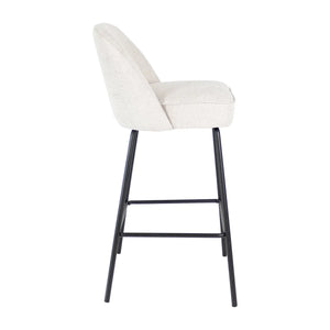 Barstuhl – Texture Stoff, Metall Gestell, Champagne Farbe - Lucy | Kick Collection