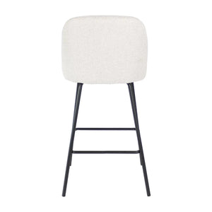 Barstuhl – Texture Stoff, Metall Gestell, Champagne Farbe - Lucy | Kick Collection