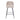Barhocker – Taupe Stoff, Schwarzes Metall, Runde Rückenlehne - Lucy | Kick Collectio
