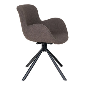 Esszimmerstuhl – Braun, 360° drehbar, Bouclé-Bezug, 82,5 cm hoch - Amorim | House Nordic